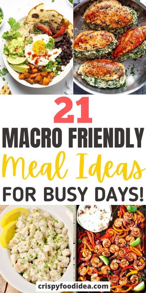 Macros Diet Recipes, Macro Meal Plan, Macro Nutrition, Macros Diet, Macro Friendly Recipes, Easy Healthy Dinner, Healthy Family Dinners, Meal Prep Recipes, Meal Prep Ideas