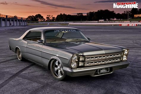 Pro touring Ford Coyote-powered 1966 Galaxie Cars Family, Pro Touring Cars, West Australia, Old American Cars, Road Warrior, Ford Galaxie 500, Ford Mustang Car, Pimped Out Cars, Ford Torino