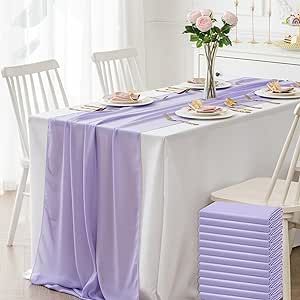 Pastel Blue And Purple Wedding Decorations, Simple Lavender Wedding Decor, Purple Table Arrangements, Lavender Baby Shower Centerpieces, Light Purple And Light Blue Wedding, Purple Wedding Ideas On A Budget, Lavender Table Setting, Secret Garden Tea Party, Purple Party Decor