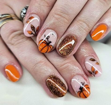 Nails With Gnomes, Gnome Nails Art, Gnome Nails, Christmas Song Trivia, Scarecrow Nails, Scarecrows Nails, Fall Thanksgiving Nails, Fall Orange, Holiday Music