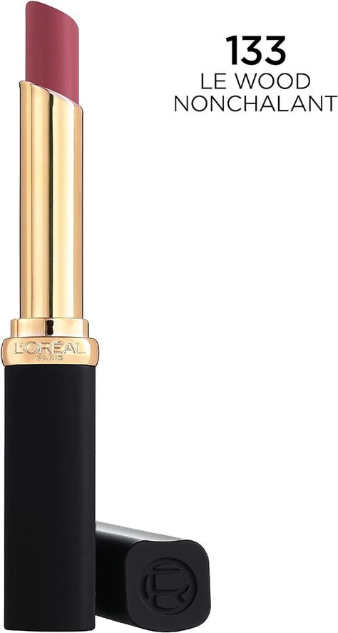 L’Oréal Paris Colour Riche Intense Volume Matte Lipstick - Up to 16H Wear, infused with Hyaluronic Acid - Le Wood Nonchalant, 1.8 g : Amazon.ca: Beauty & Personal Care Loreal Lipstick, Loreal Paris Makeup, Loreal Makeup, Trendy Makeup, Care Hair, Loreal Paris, Matte Lipstick, Hyaluronic Acid, Makeup Inspiration