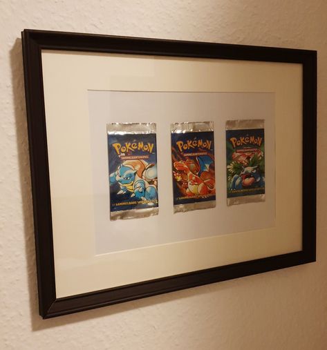 Pokemon Card Wall Display, Pokemon Collection Display, Pokemon Card Display, Sports Cards Display, Pokémon Ideas, Trading Card Display, Collection Room, Cards Display, Pokemon Diy