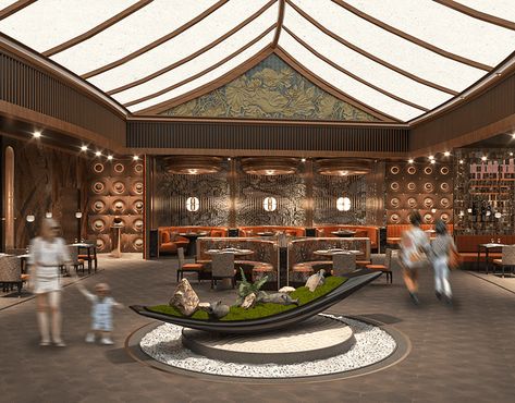 Lobby Plan Design, Museum Reception Design, Vietnam Restaurant Design, Resort Reception Lobby, Modern Tropical House Interior, Hotel Landscape Design, Tropical Houses Interior, Lobby Reception Design, Filipino Interior Design