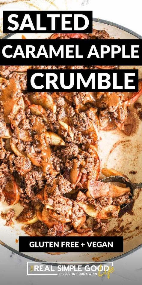 Gluten Free Cobbler Recipe, Pie Crumble Topping, Gluten Free Cobbler, Vegan Apple Crumble, Gluten Free Caramel Apples, Apple Crumble Topping, Gluten Free Apple Crumble, Vegan Caramel Apple, Caramel Apple Crumble