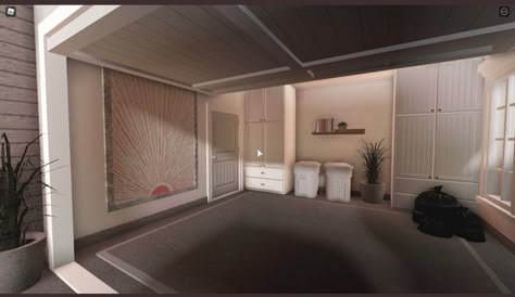 Aesthetic Garage Bloxburg, Bloxburg Garage Ideas Modern, Garage Ideas In Bloxburg, Bloxburg Garage Ideas Aesthetic Inside, Cute Garage Ideas Bloxburg, Garage Interior Bloxburg, Bloxburg Modern Garage Ideas, Bloxburg Garage Ideas Outside, Garage Idea Bloxburg