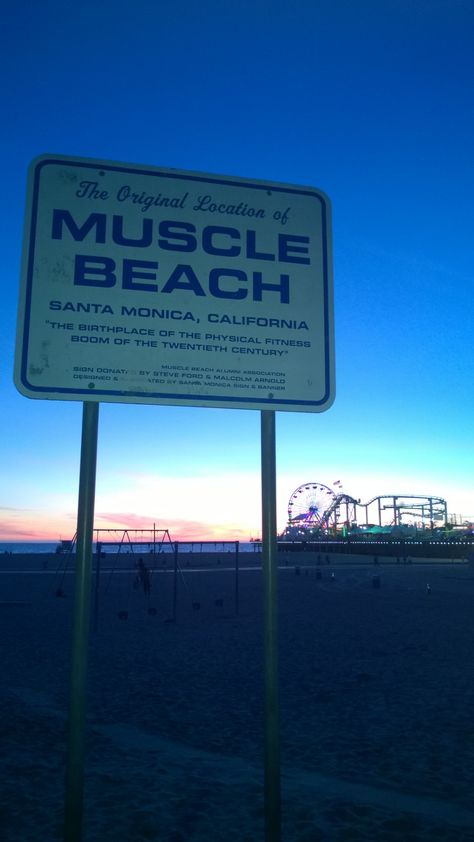 Muscle Beach Beach Mural, Beach Gym, Muscle Beach, Beach Santa, Red Team, Venice Beach, Heaven On Earth, Bodybuilder, Physical Fitness