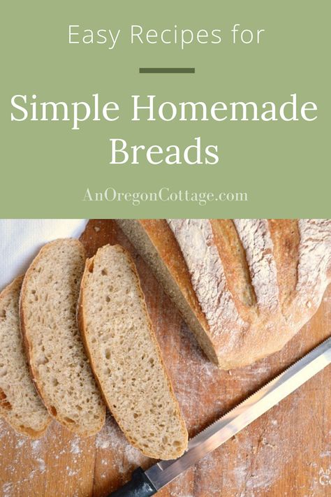 Recipes for the easiest homemade breads that are perfect for beginners or anyone looking for the best tried and true recipes. With healthy with whole wheat, no yeast, and quick options, there's a bread here for you. Make Your Own Bread, Easy Homemade Bread, Homemade Bread Recipe, Scratch Recipes, Homemade Bread Recipes Easy, Homemade Bread Easy, Easy Bread Recipes, Easy Bread, Fresh Bread