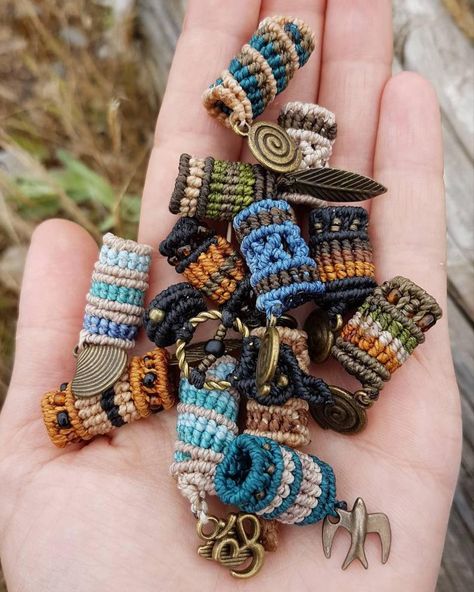 AFRICAN SANDS Macrame Dread Beads 8 mm / Dreadbead Dreadlock | Etsy Macrame Dread Beads Diy, Dreadlock Beads Diy, Macrame Dreadlock Beads, Dreads Jewelry, Dreadlocks Jewelry, Beads Macrame, Macrame Beads, Dread Jewelry, Macrame Jewelry Tutorial