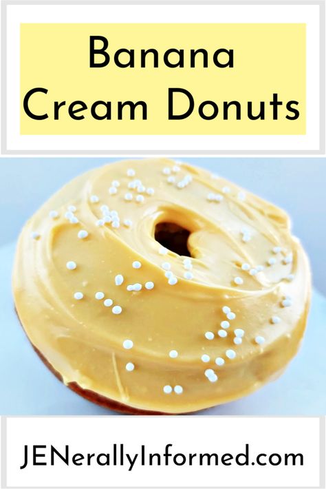 Donuts Recipes, Recipes Baking, Banana Cream, Recipe Inspiration, Sugar And Spice, Melting Chocolate, Food Recipe, Food Food, 30 Minutes