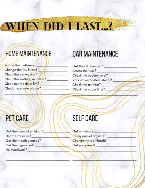 When Did I Last List, When Did I Last, Life Hacks Cleaning, Clean Your Washing Machine, Cleaning My Room, Clean Washing Machine, Home Management Binder, Fill In The Blank, Dot Journals