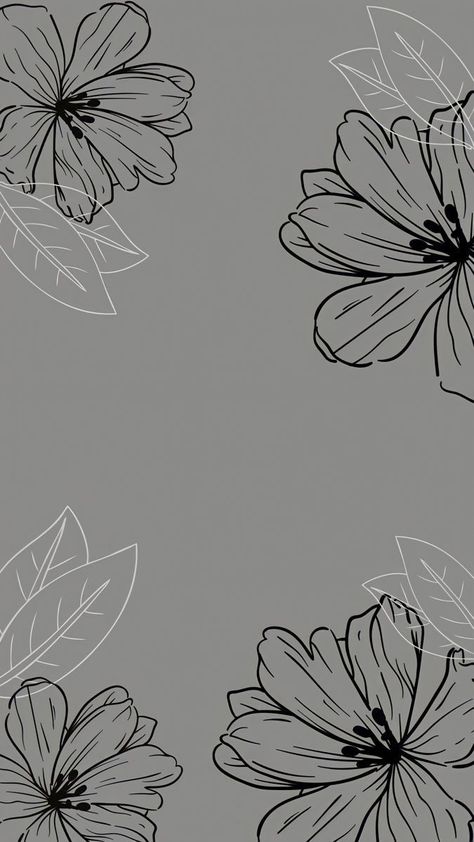 Grey Iphone Wallpaper Aesthetic, Grey Iphone Aesthetic, Phone Wallpaper Patterns Aesthetic, Ipad Wallpaper Flowers, Grey Flower Wallpaper, Grey Wallpaper Aesthetic, Asthetic Wallpers Iphone, Grey Aesthetic Wallpaper, Wallpaper Backgrounds Black