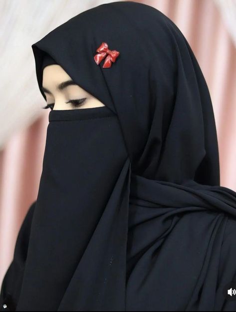 Niqab, A Woman, Universe, Indonesia, Red