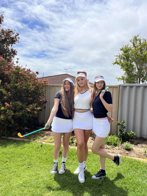 Golf Pub Crawl Outfit, Pub Golf Outfit Women, Pub Golf, Top Golf, Pub Crawl, Golf Outfits Women, Country Club, Golf Outfit, Aesthetic Photo