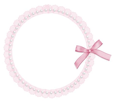 Circle Borders, Ribbon Png, Cute Frames, Pink Frames, Images Vintage, Borders And Frames, Png Icons, Circle Frames, Phone Themes