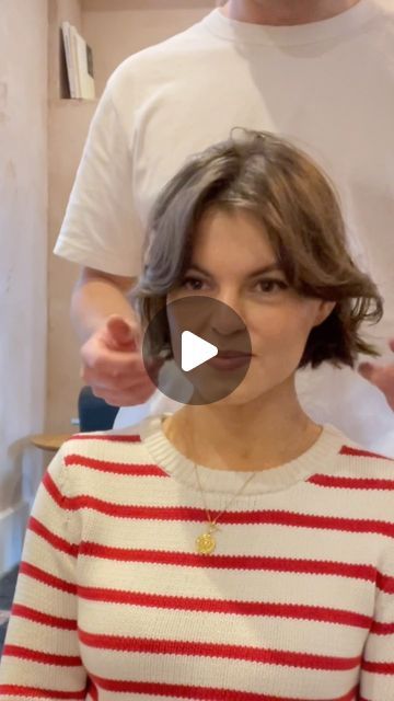 The Hair Bros on Instagram: "The Cropped Bob.   One of our favourite hair-cuts at 123 over the last few months even more so as we finally head in to spring. ☀️ It’s probably the shortest a Bob can go.  It is so versatile due to the softness throughout the cut. No set parting necessary!  Let us know what you think, we absolutely love it!   #thehairbros #croppedbob #haircut" Natalie Portman Bob Haircut, Straight Edge Bob Haircut, Buzzed Nape Bob, Short Bobs With Middle Part, Crop Bob Haircut, The Hair Bros Bob, Short Bobbed Hair, Short French Bob No Bangs, Styling A Bob Haircut Tutorial