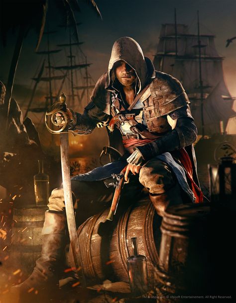 ArtStation - Edward Kenway - After Battle, Hugo Deschamps Assassin's Creed Edward Kenway, Assasing Creed, Edward Kenway, Assassin's Creed Black, Assassin's Creed Wallpaper, Assassins Creed 4, Assassins Creed Black Flag, Edwards Kenway, All Assassin's Creed