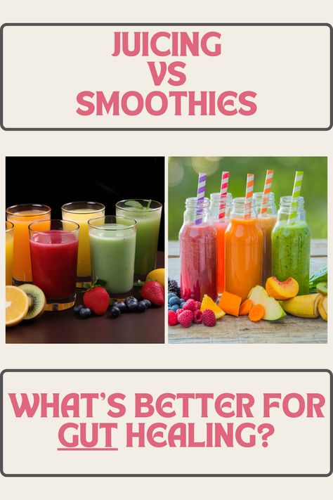 When you've got Crohn's or colitis, you're always looking for ways to soothe & heal your belly. I get it, I've got IBD too & I'm always searching for the best options to help my gut. I LOVE nutrient dense, easy to digest fresh juices & smoothies, but there's a time when juicing is best and a time when smoothies are what you need. Find out which you should be doing to help manage inflammation, bacterial balance, and most importantly help you get out of that flare-up. Crohns Diet, Morning Tonic, Fresh Juices, Best Juicer, Juice Fast, Pressed Juice, Cold Pressed Juice, Good Smoothies, Herbs For Health