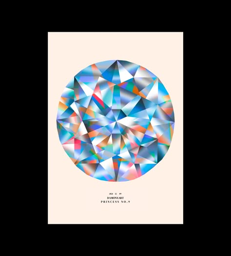 Diamond Illustration, Crystal Illustration, Wedding Graphic Design, Diamond Graphic, Creative Banners, New Taipei City, Taipei City, Illustration Fashion, Generative Art