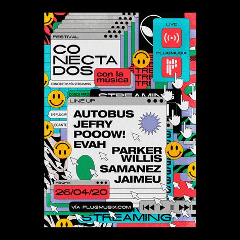 Concert Posters // BM on Behance Maximalism Design, 타이포그래피 포스터 디자인, Graphic Design Fun, Concert Posters, Design Graphique, Graphic Design Typography, Design Layout, Design Reference, Graphic Design Posters