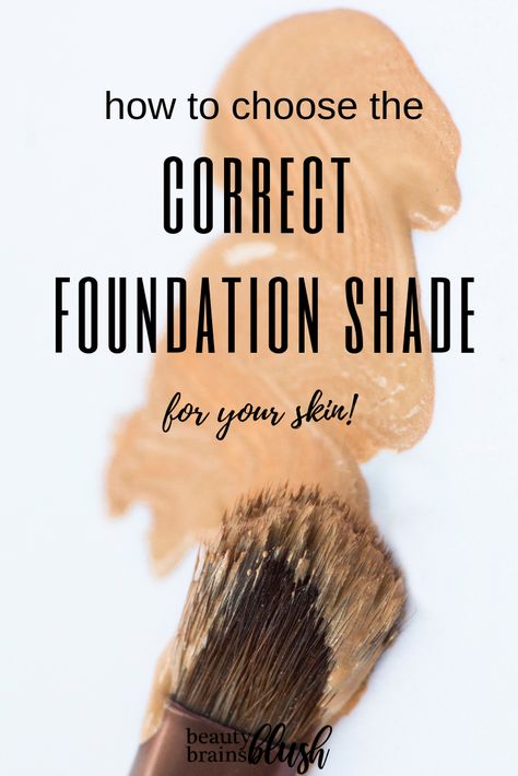 How to Choose the Correct Foundation Shade - BeautyBrainsBlush How To Choose Correct Foundation Shade, Choosing Foundation Shade, How To Pick Foundation Shade, How To Choose Foundation, Best Foundation For Acne, Summer Skin Tone, Makeup Basics, Dewy Foundation, How To Match Foundation