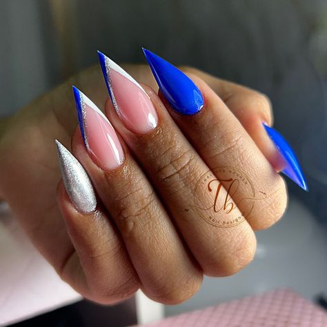 Blue Nail Designs, Nails Inspo, Long Acrylic Nails, Blue Nails, Nails Inspiration, Nail Inspo, Acrylic Nails, Nail Designs, Nail Art