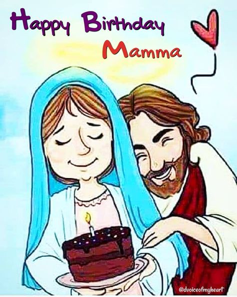 Happy Birthday Dear Mamma💕😍 Happy feast of the Nativity of our Blessed Virgin Mary, the Mother of God.  The Church has celebrated Mary’s… Happy Birthday Mama Mary, Mary Birthday, Happy Birthday Mama, Jesus Cartoon, Happy Birthday Mother, Birthday Cartoon, Jesus Artwork, Mama Mary, Catholic Images