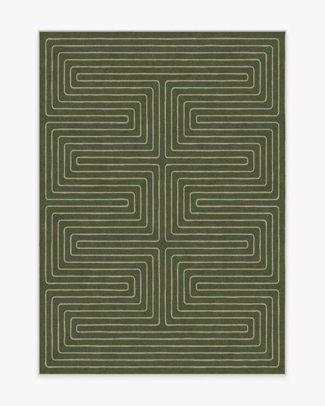 Mint Green Rug, Sage Green Rug, Emerald Green Rug, Maze Pattern, Background Water, Ruggable Rug, Teal Rug, Rug Colors, Fern Green