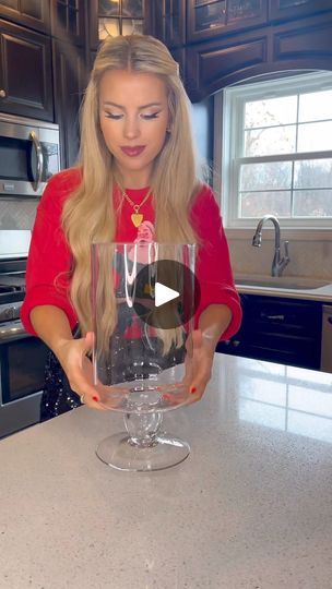 183K views · 1.7K reactions | The easiest Christmas centerpiece! ♥️ Use real or faux stems! I’m so excited for all | The easiest Christmas centerpiece! ♥️ Use real or faux stems! I’m so excited for all the holiday festivities coming up! Christmas decor starts going up... | By Macy.blackwell | Facebook Cylinder Vase Centerpiece Christmas, Lantern Decorating Ideas, Christmas Vase Decor, Christmas Vase Ideas, Tall Clear Vase Filler Ideas, Dining Table Christmas Decor Centerpiece, Xmas Centerpiece Ideas, Decorating A Lantern For Christmas, Christmas Island Centerpiece Ideas