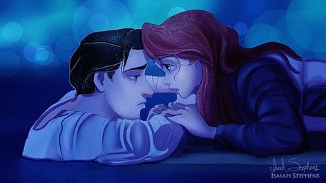 Eric and Ariel Disney Çiftleri, Fan Art Disney, Disney Mignon, Tv Life, Alternative Disney, Disney Crossover, Animation Disney, Disney Crossovers, Prince Eric