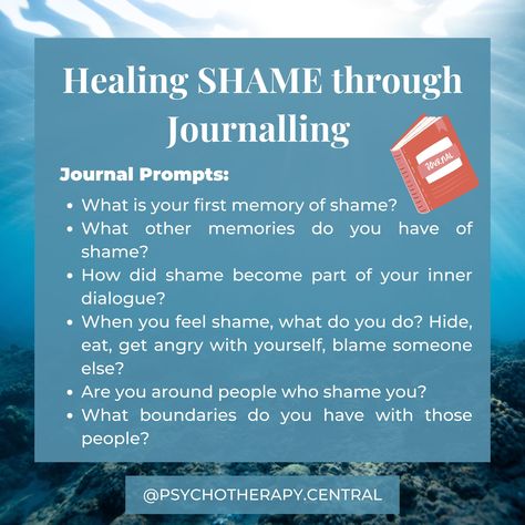 Healing Shame through Journalling Healing Shame, Get Angry, Inner Child Healing, Writing Therapy, Be Productive, Journal Writing Prompts, Therapy Tools, Health Knowledge, Mental And Emotional Health