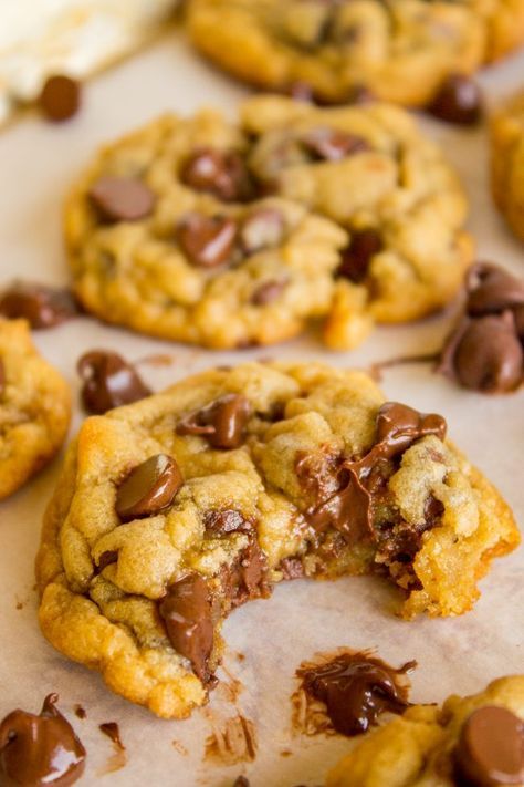 Cream Cheese Chocolate Chip, Cream Cheese Chocolate Chip Cookies, Brown Butter Cream Cheese, The Food Charlatan, Gooey Cookies, Easy Chocolate Chip Cookies, Food Charlatan, Chewy Chocolate Chip, Chewy Chocolate Chip Cookies