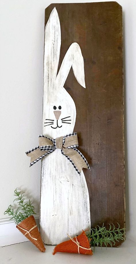 Wire Angel, Easter Wood Signs, Bunny Shape, Easter Outdoor, Primitive Easter, Bunny Sign, Rustic Easter, Easter Paintings, Slate Art