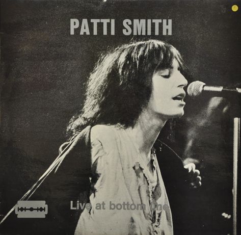 Patti Smith - Live At Bottom Line | Releases | Discogs Bands Posters, Patty Smith, Mind Dump, 1975 Vinyl, Proto Punk, Iconic People, Riot Grrrl, Patti Smith, The New Wave