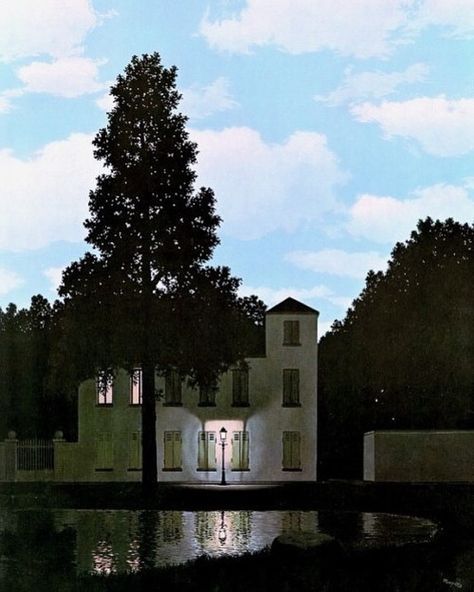 L’impero delle luci 👨‍🎨 Autore: Rene Magritte 🕰 Anno: 1954 🏛 Ubicazione: Museo Magritte, Bruxelles Magritte Paintings, René Magritte, Oil Painting Tutorial, Acrylic Painting Lessons, Watercolor Paintings Abstract, Landscape Paintings Acrylic, Rene Magritte, Watercolor Artists, Indian Paintings