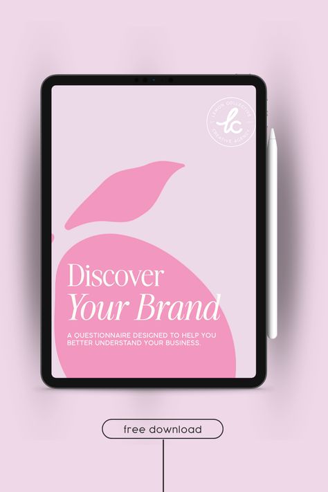 Free download: Discover your brand through this brand discovery questionnaire for small and medium business and entrepreneurs Brand Questionnaire, Branding Questionnaire, Free Resources, Creative Agency, Free Download, Lemon, Branding