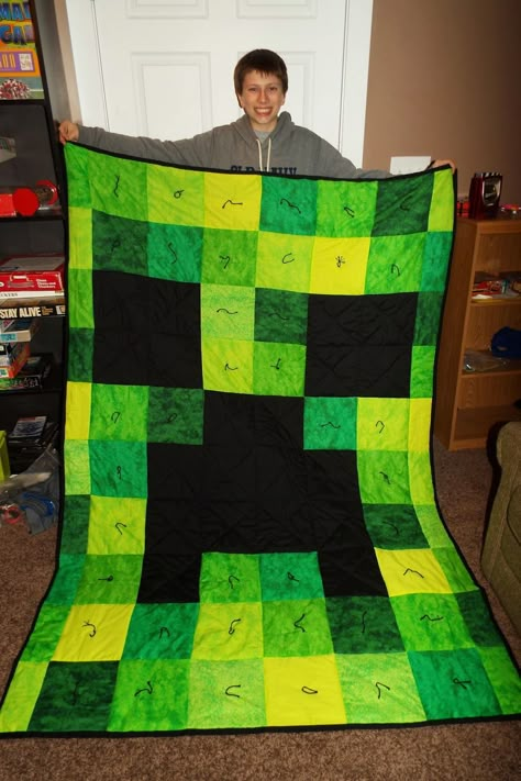 Minecraft Bedroom Ideas, Minecraft Quilt, Minecraft Bedroom Decor, Minecraft Pattern, Minecraft Decoration, Minecraft Bedroom, Minecraft Room, Minecraft Birthday Party, Minecraft Birthday