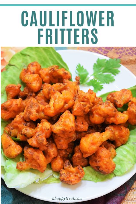 Cauliflower Pakora | Crispy Cauliflower Fritters Cauliflower Fritters, Red Chili Powder, Deep Fried, Tandoori Chicken, Baby Food Recipes, Indian Food Recipes, Side Dishes, Snack Recipes, Snacks