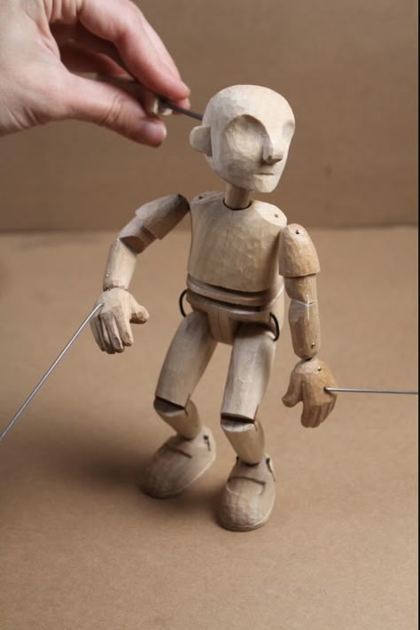 Puppet Joints, Puppet Mechanics, Wood Puppet, Puppet Building, Moving Dolls, Ventriloquist Puppets, String Puppet, Puppetry Theatre, Wooden Puppet