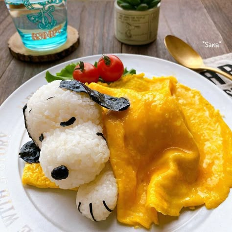 Japanese Woman Creates Amazing Dishes Inspired By The Snoopy Cartoon And Here Are The 42 Best Decorações Com Comidas, Food Art For Kids, Food Artists, Amazing Food Decoration, Kawaii Cooking, Amazing Food Art, Snoopy Pictures, Easy Food Art, Food For Kids