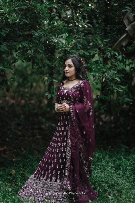 Wine color lehenga, North Indian party wear #fashion #engagement #weddingdress #lehengacholi #lehenga #bridaldress Wine Color Lehenga, Indian Party, Indian Party Wear, Saree Blouse Patterns, Wine Color, Wardrobe Ideas, Bridal Lehenga, Blouse Patterns, Saree Blouse