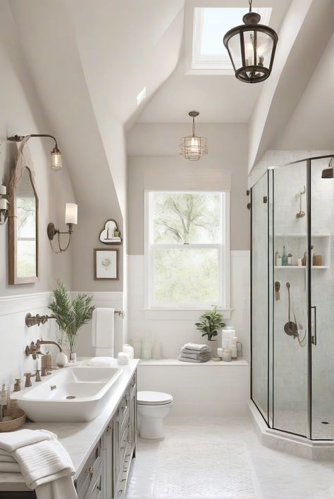 Wake up to the tranquil oasis of your bathroom. Explore how the calming hue of Passive SW 7064 can transform your morning routine into a peaceful retreat. #Ad #homedecor #homedesign #bathroom #Painthome interiorarchitecture best Wall Colors for Bathroom Colors Bright Room Colors best colors combinations bathroom bathroom Remodeling Modern Paint Colors 2024 White Bathroom Paint Colors Wall, Shoji White Bathroom Walls, Peaceful Bathroom Ideas, Restroom Color Ideas Paint, Spa Bathroom Paint Colors, White Bathroom Paint Colors, Restroom Colors, Cream Bathroom Ideas, Spa Bathroom Colors