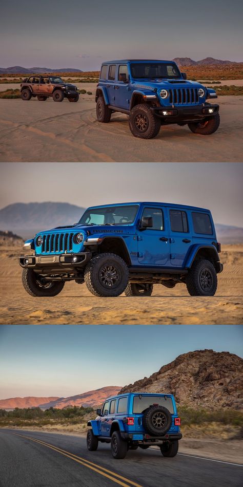 Official: Jeep Wrangler Rubicon 392 Costs More Than A Hellcat. It's the most expensive Wrangler ever. Jeep 392 Wallpaper, Jeep Wrangler Rubicon Wallpaper, Cool Jeeps Wrangler, Jeep Wrangler Rubicon 392, Jeeps Wrangler, Blue Jeep Wrangler, Crate Desk, Jeep Wallpaper, Jeep Grand Cherokee Srt