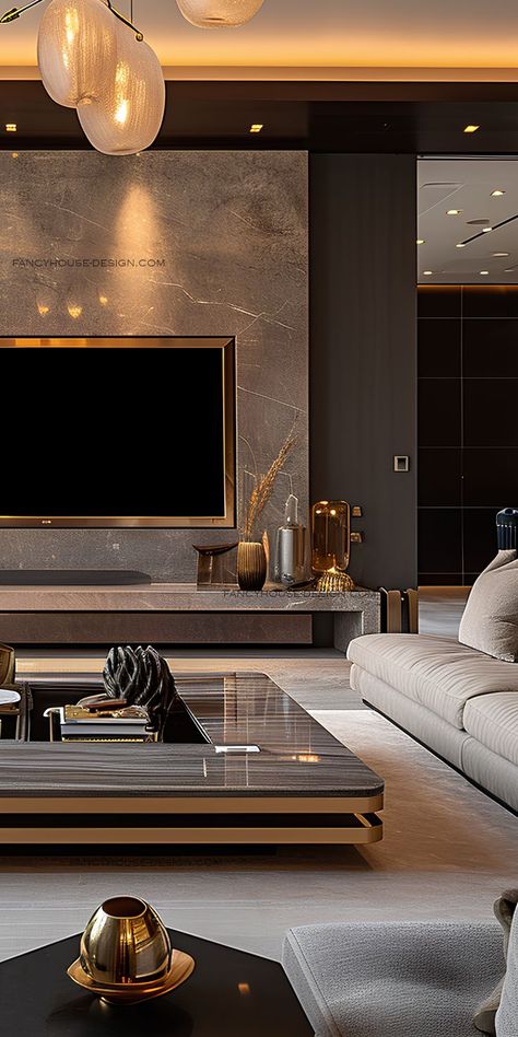 luxury contemporary living room interior design, modern interior design meets functional aesthetics to create an elegant space. Ideas Home, Decor Bedroom, Home Decor Ideas, Decor Home, Home Design, Decorating Ideas, Decor Ideas, Entertainment, Wall Decor