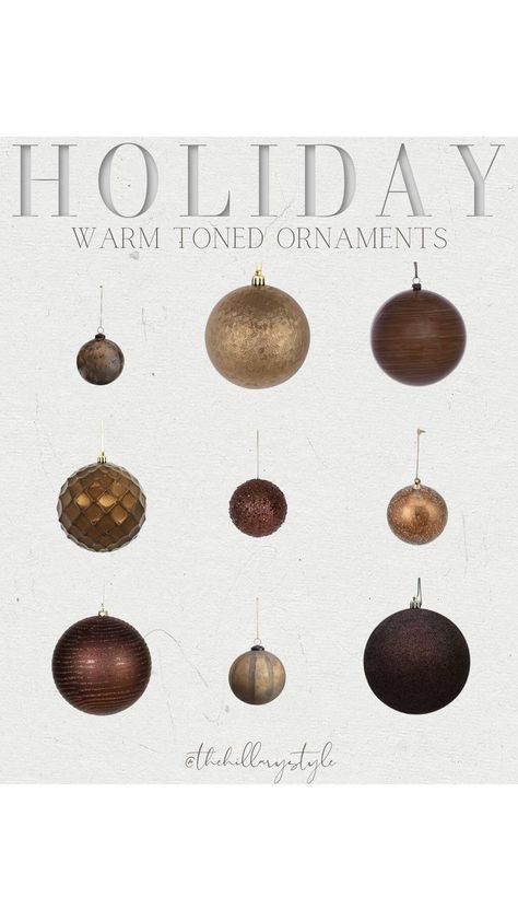 Brown Ornaments, Copper Christmas Decor, Christmas Tree Colour Scheme, Neutral Holiday Decor, Copper Christmas, Natural Christmas Decor, Christmas Tree Decorating Themes, Neutral Christmas Decor, Christmas Tree Decorations Diy