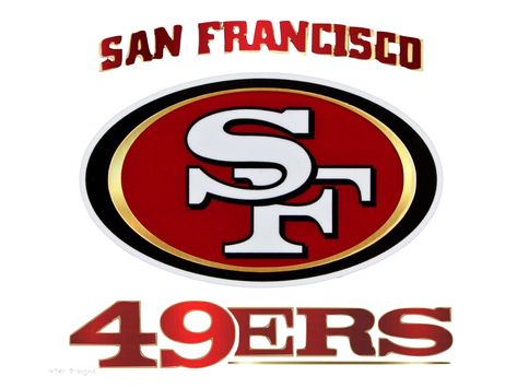 49ers Images, Sf Logo, 49ers Pictures, 49ers Team, Nfl Logos, Football Door Hangers, Cricket Crafts, 49ers Logo, San Francisco 49ers Logo