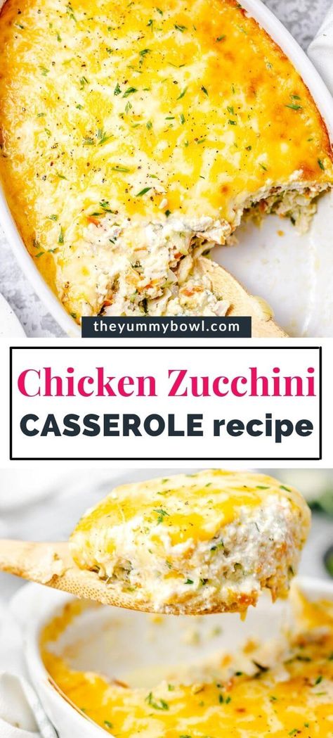 Chicken And Zucchini, Chicken Zucchini Casserole, Zucchini Casserole Recipes, Fresh Zucchini, Zucchini Casserole, Zucchini Recipe, Chicken Zucchini, Easy Casserole Recipes, Chicken Recipes Casserole