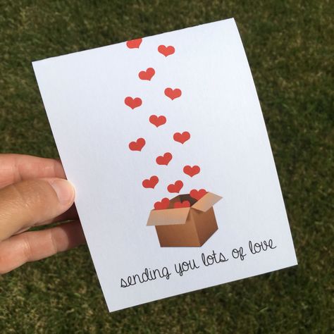 Sending you lots of love!  Say it with a card instead of a text!  #greetingcards #sending #loveyou #missyou #imissyou #longdistance #ldr #longdistancefriendship #Longdistancelove #etsyfinds Relationship Cards Diy, Ldr Birthday, Long Distance Relationship Cards, I Miss You Card, Handmade Gifts For Boyfriend, Long Distance Boyfriend, Birthday Gifts For Boyfriend Diy, Cards For Boyfriend, Miss You Cards