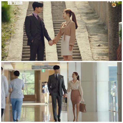 I swear I’ll never get tired of them holding hand and hugging Kdrama Holding Hands, Kim Miso Secretary Outfit, Whats Wrong With Secretary Kim Wallpaper, Whats Wrong With Secretary Kim Kiss, Jiro Wang, Business Proposal Kdrama Meme, Secretary Kim, Casual Denim Outfits, Classy Business Outfits