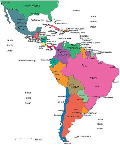 Latin America Map, Central America Map, Panama Culture, Map Of America, Columbia South America, Vacay Ideas, North American Animals, South America Map, Travel Infographic