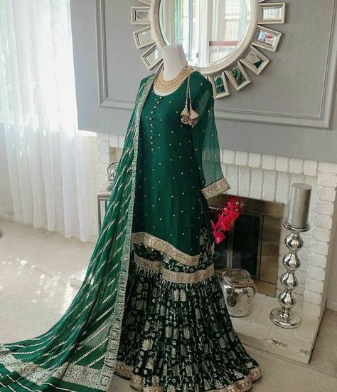 #weddinggharara&sharara #sharara #shararadresses Very Impressive & Unique Wedding Gharara & Sharara Designs Collection 2022 Modern & Trendy Wedding Gharara & Sharara Designs Ideas 2022 https://youtu.be/mWdjUQ4ek6I Unique & Decent Night Dress Designs Ideas for Girls || Easy Comfort Nighty Collection 2022 https://youtu.be/1qSOuafGIno Top Amazing & Attractive Latest Pakistani Red Bridal Dresses Designs Collection 2022 https://youtu.be/dmkwAbgc93Q my website free patterns http://www.patternrob Green Garara Dress Pakistani, Garara Dress For Mehndi, Farshi Garara Dress, Green Garara Dress Pakistani Bridal, Farshi Sharara Pakistani, New Garara Designs, Green Garara Dress, Green Eid Outfit, Garara Dress Pakistani Bridal